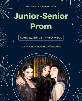 Prom Poster Templates - Free, Editable & Printable Designs