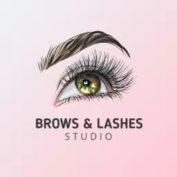 Elegant Eye Design Emphasizing Eyelash Beauty Logo Template