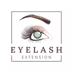 Elegant Eye Design Showcasing Beautiful Eyelash Extension Logo Template