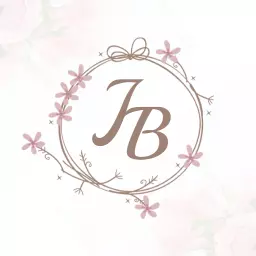 Elegant Floral Circle Monogram Design Featuring Initials Logo Template