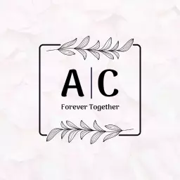 Elegant Floral Design Celebrating Everlasting Love Wedding Logo Template