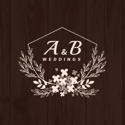 Elegant Floral Design Celebrating Love and Togetherness Weddings Logo Template