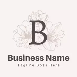 Elegant Floral Design Embracing Vintage Aesthetic Logo Template