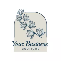 Elegant Floral Design for a Vintage Boutique Logo Template