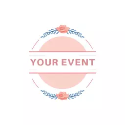 Elegant Floral Design for Your Special Event Logo Template