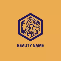 Elegant Floral Design Highlighting Beauty Services Logo Template