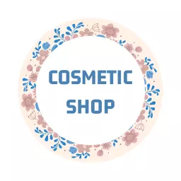 Elegant Floral Design Showcasing a Cosmetic Shop Logo Template