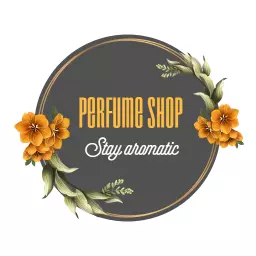 Elegant Floral Design Showcasing Attractive Perfume Shop Logo Template