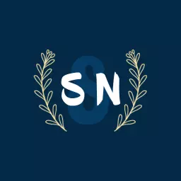 Elegant Floral Monogram Design with Initials SN Logo Template