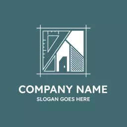 Elegant Geometric Design Reflecting Architecture Profession Logo Template