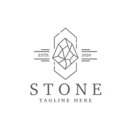 Elegant Geometric Stone Design Showcasing Artisan Craftsmanship Logo Template