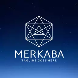 Elegant Geometric White Design Representing Business Strategy Logo Template
