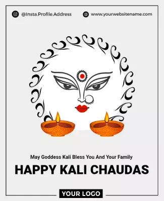 Elegant Goddess Kali Festival Celebration Poster Template