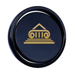 Elegant Gold and Black 3D Pillar Inspired Logo Template