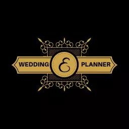 Elegant Gold and Black Wedding Planner Logo Template