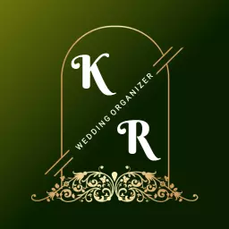 Elegant Gold and Green Wedding Organizer Logo Design Logo Template