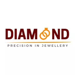 Elegant Gold and Maroon Design Celebrating Diamond Jewellery Logo Template