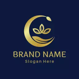 Elegant Gold and Navy Design Embodying Luxury Essence Logo Template