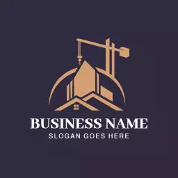 Elegant Gold Construction Design Representing Modern Architecture Logo Template