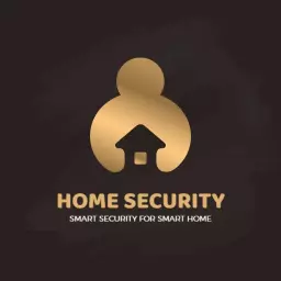 Elegant Gold Design for Luxury Home Security Logo Template