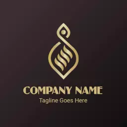 Elegant Gold Design Representing Luxury Brand Identity Logo Template