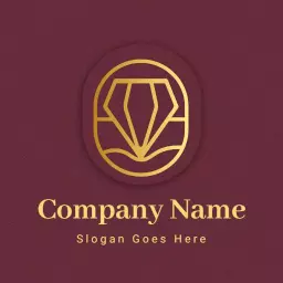Elegant Gold Diamond Design Representing Luxury and Quality Logo Template