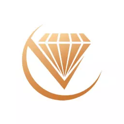 Elegant Gold Diamond Design Representing Luxury Jewelry Logo Template
