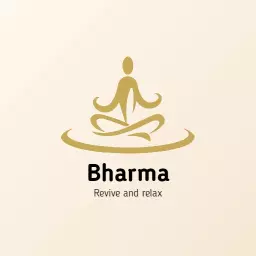 Elegant Gold Figure in Meditative Pose for Yoga Logo Template