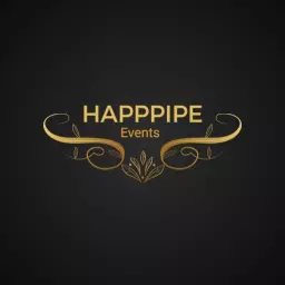 Elegant Gold Floral Design Celebrating Event Planner Logo Template