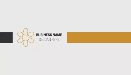 Elegant Gold Floral Design Modern Visiting Card Template