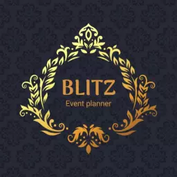 Elegant Gold Floral Design with Classic Event Planner Logo Template