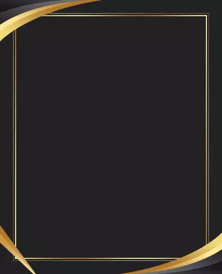 Elegant Gold Frame Event Invitation Flyer Template