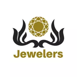 Elegant Gold Gemstone Design Representing Jewelry Logo Template