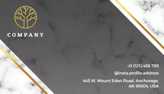 Elegant Gold Granite Texture Business Card Template