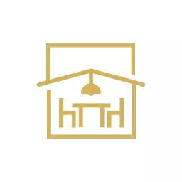 Elegant Gold House Design Showcasing Architectural Vision Logo Template