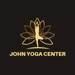 Elegant Gold Lotus Design Representing Royal Yoga Center Logo Template