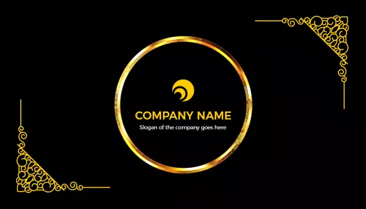 Elegant Gold Luxury Brand Identity Card Template