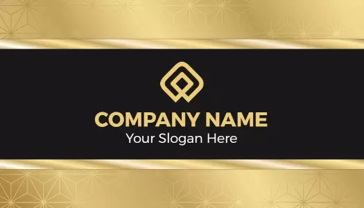 Elegant Gold Luxury Event Planner Business Card Template