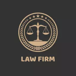Elegant Gold Scales of Justice Design for Law Firm Logo Template