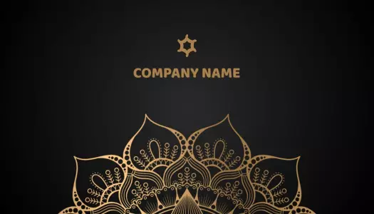 Elegant Gold Wedding Planner Business Card Template