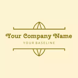 Elegant Golden Design Showcasing Your Company Branding Logo Template