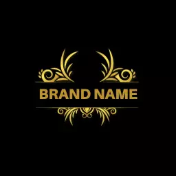Elegant Golden Flourish Design Embodying Royal Luxury Logo Template