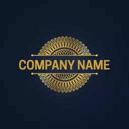 Elegant Golden Geometric Design for Corporate Branding Logo Template