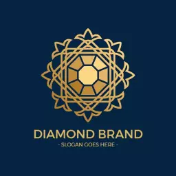 Elegant Golden Geometric Pattern Perfect for Branding Logo Template