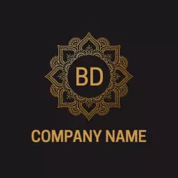 Elegant Golden Mandala Design for Professional Branding Logo Template
