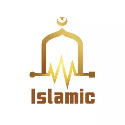 Elegant Golden Mosque and Heartbeat Design for Islamic Logo Template