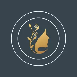 Elegant Golden Profile Design Featuring Floral Accents Logo Template