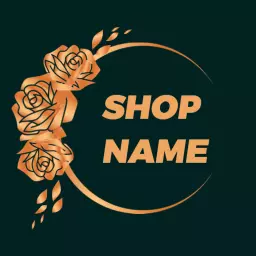 Elegant Golden Rose Design for a Royal Shop Logo Template