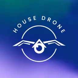 Elegant Gradient Design Featuring House Drone Technology Logo Template