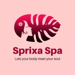 Elegant Gradient Design Representing Wellness Spa Logo Template
